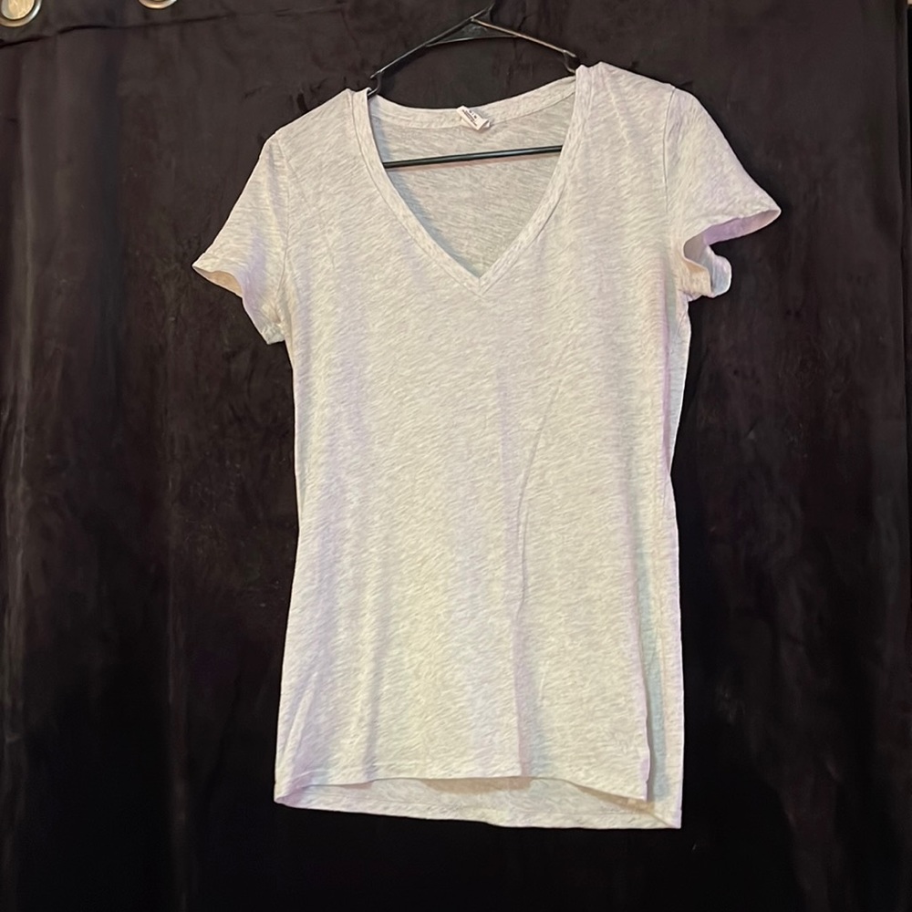 PINK white v-neck
